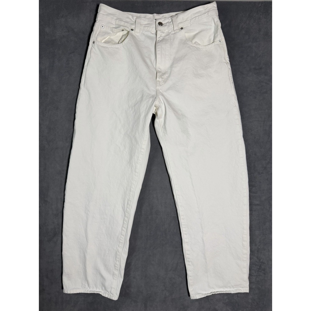 Madewell The Balloon Jean White Women's Size‎ 30 Barrel Leg High Rise Denim